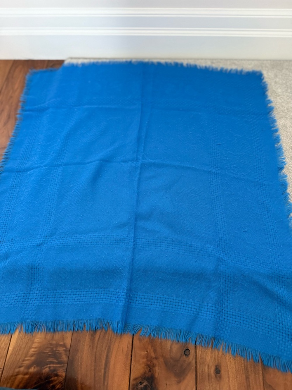 Bright Blue Textured scarf